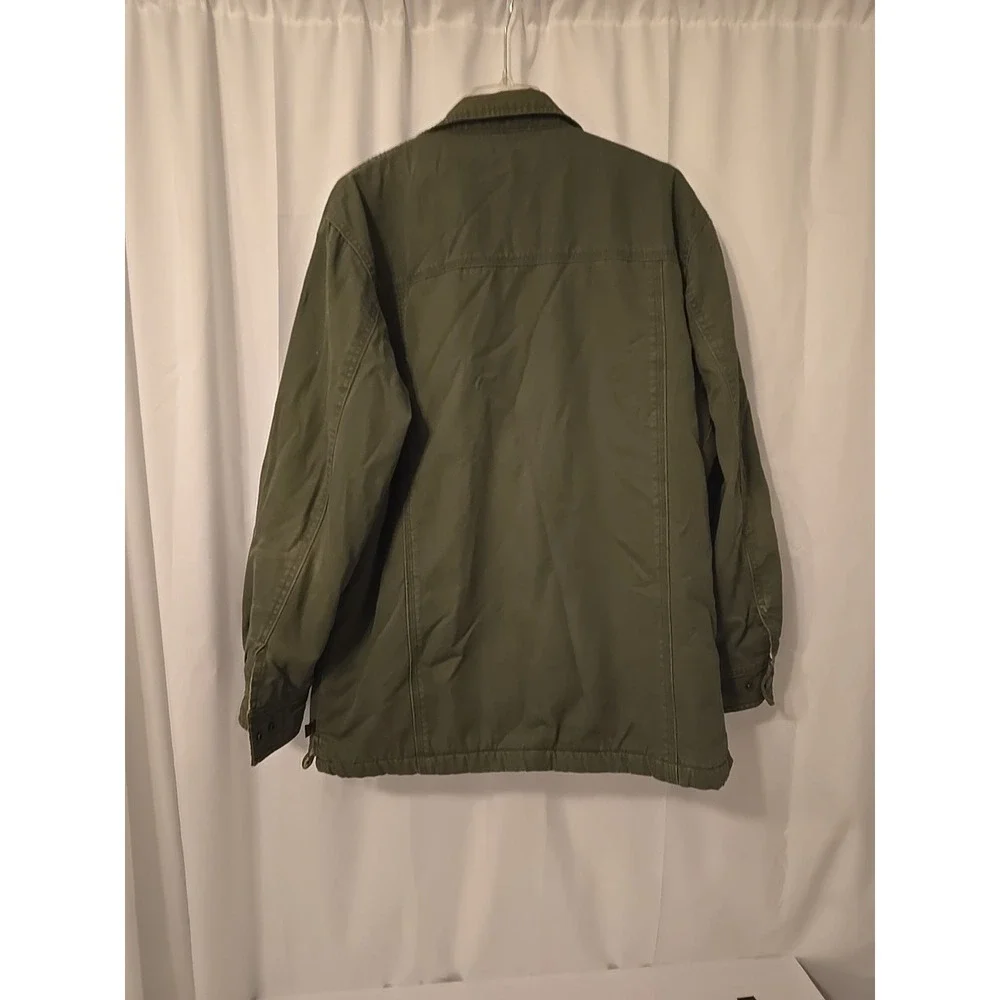Vintage 1990's Woolrich Men's Field Barn Jacket Olive Green Size Large